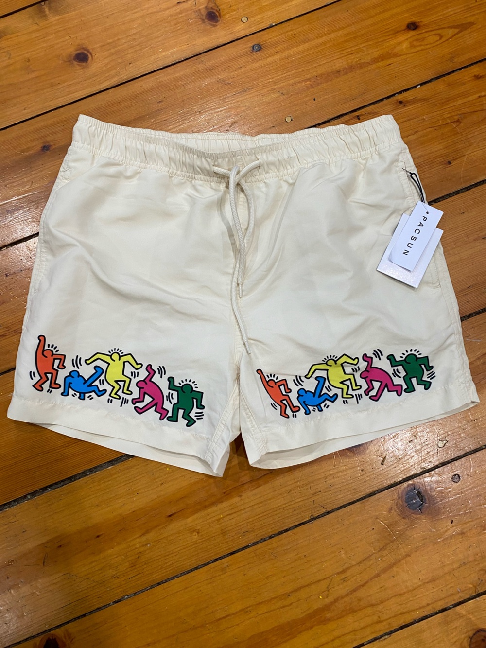 PACSUN NWT Keith haring bathing suit men’s small